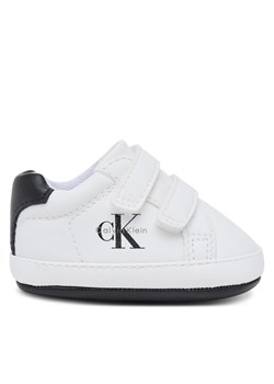 Calvin Klein Sneakersy Low Cut Velcro Sneaker V0B9-83145-1582 Biały ze sklepu MODIVO w kategorii Buty sportowe dziecięce - zdjęcie 184881244