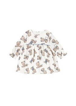 Mayoral Sukienka elegancka 2814 Écru Regular Fit ze sklepu MODIVO w kategorii Sukienki dziewczęce - zdjęcie 184881250
