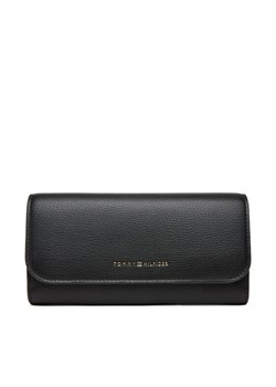 Duży Portfel Damski Tommy Hilfiger Th Flag Lrg Flap AW0AW17734 Czarny ze sklepu eobuwie.pl w kategorii Portfele damskie - zdjęcie 184882732