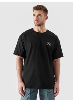 Męski t-shirt z nadrukiem 4F 4FRSS24TTSHM2535 - czarny ze sklepu Sportstylestory.com w kategorii T-shirty męskie - zdjęcie 184885250