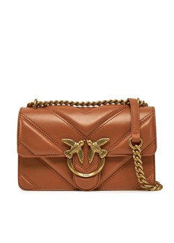 PINKO Torebka Love One Mini Light 104550 A26Z Brązowy ze sklepu MODIVO w kategorii Listonoszki - zdjęcie 184886961