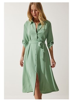 Happiness Istanbul Sukienka w kolorze zielonym ze sklepu Limango Polska w kategorii Sukienki - zdjęcie 184887263