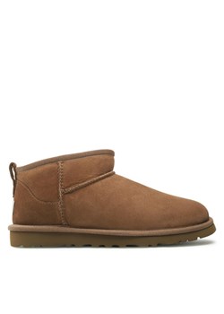 Śniegowce Ugg M Classic Ultra Miini 1137391 Brązowy ze sklepu eobuwie.pl w kategorii Buty zimowe męskie - zdjęcie 184888533
