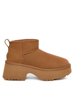 Ugg Śniegowce W Classic Ultra Mini Heights 1158311 Brązowy ze sklepu MODIVO w kategorii Śniegowce damskie - zdjęcie 184888590