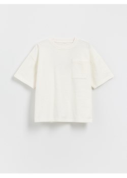 Reserved - T-shirt oversize - złamana biel ze sklepu Reserved w kategorii T-shirty chłopięce - zdjęcie 184889011
