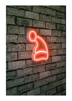 ABERTO DESIGN Dekoracyjna lampa LED w kolorze czerwonym - 28 x 26 cm ze sklepu Limango Polska w kategorii Oświetlenie - zdjęcie 184891471