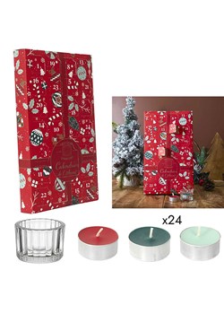 Make a Wish Kalendarz ze świecami w kolorze czerwonym - 21,7 x 37 cm ze sklepu Limango Polska w kategorii Świece i dyfuzory - zdjęcie 184891952