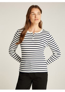 TOMMY JEANS Koszulka w kolorze biało-granatowym ze sklepu Limango Polska w kategorii Bluzki damskie - zdjęcie 184892272