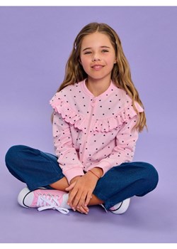 Sinsay - Bluza z ozdobnymi falbanami - różowy ze sklepu Sinsay w kategorii Bluzy dziewczęce - zdjęcie 184904042