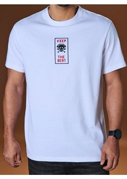 Sinsay - Koszulka z nadrukiem - biały ze sklepu Sinsay w kategorii T-shirty męskie - zdjęcie 184904082