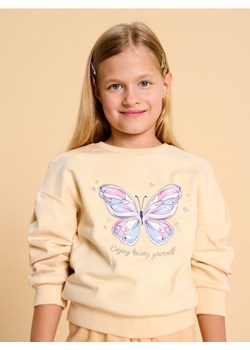 Sinsay - Bluza z nadrukiem - beżowy ze sklepu Sinsay w kategorii Bluzy dziewczęce - zdjęcie 184904103