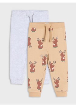 Sinsay - Spodnie dresowe 2 pack - zielony ze sklepu Sinsay w kategorii Spodnie i półśpiochy - zdjęcie 184904144