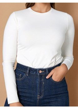 Sinsay - Koszulka z długimi rękawami - kremowy - id: 193AI-01X - marki Sinsay - 184904251 Sinsay - Koszulka z długimi rękawami - kremowy ze sklepu Sinsay w kategorii Bluzki damskie - zdjęcie 184904251