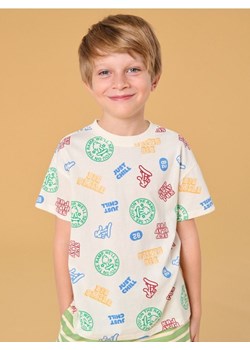 Sinsay - Koszulka - kremowy ze sklepu Sinsay w kategorii T-shirty chłopięce - zdjęcie 184904342