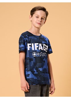 Sinsay - Koszulka z nadrukiem FIFA - niebieski ze sklepu Sinsay w kategorii T-shirty chłopięce - zdjęcie 184904502