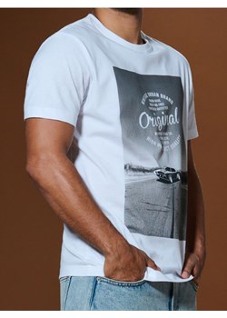 Sinsay - Koszulka z nadrukiem - biały ze sklepu Sinsay w kategorii T-shirty męskie - zdjęcie 184904651