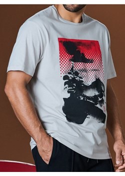 Sinsay - Koszulka - kremowy ze sklepu Sinsay w kategorii T-shirty męskie - zdjęcie 184904654
