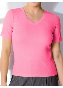 Sinsay - Koszulka basic - różowy ze sklepu Sinsay w kategorii Bluzki damskie - zdjęcie 184905090