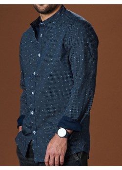Sinsay - Koszula slim fit - granatowy ze sklepu Sinsay w kategorii Koszule męskie - zdjęcie 184905153
