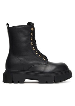Elisabetta Franchi Trapery Lace-Up Bootie F4A5-E0411-1251 S Czarny ze sklepu MODIVO w kategorii Buty zimowe dziecięce - zdjęcie 184906132