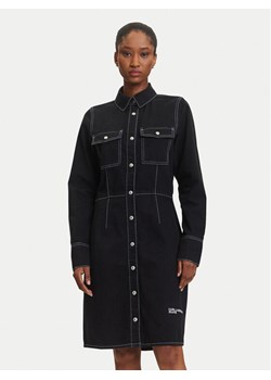 Karl Lagerfeld Jeans Sukienka jeansowa A3W13015 Granatowy Regular Fit ze sklepu MODIVO w kategorii Sukienki - zdjęcie 184906141