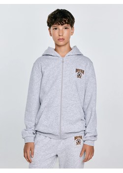 Bluza chłopięca rozpinana z kapturem szara Aron 901 ze sklepu Big Star w kategorii Bluzy chłopięce - zdjęcie 184907421