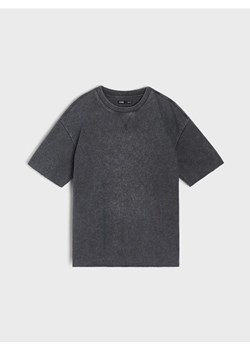 Sinsay - Bluza z krótkim rękawem - szary - id: 157DO-90X - marki Sinsay - 184915120 Sinsay - Bluza z krótkim rękawem - szary ze sklepu Sinsay w kategorii Bluzki damskie - zdjęcie 184915120