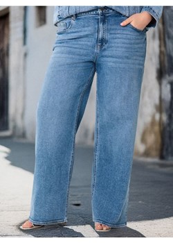 Sinsay - Jeansy wide leg high waist - niebieski ze sklepu Sinsay w kategorii Jeansy damskie - zdjęcie 184915392