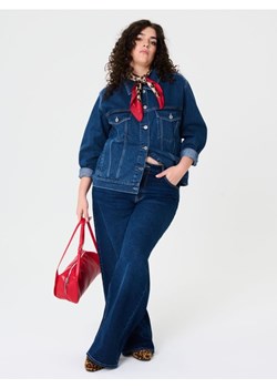 Sinsay - Jeansy wide leg high waist - granatowy ze sklepu Sinsay w kategorii Jeansy damskie - zdjęcie 184915393