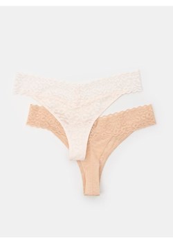 Sinsay - Majtki stringi 2 pack - wielobarwny ze sklepu Sinsay w kategorii Majtki damskie - zdjęcie 184915472