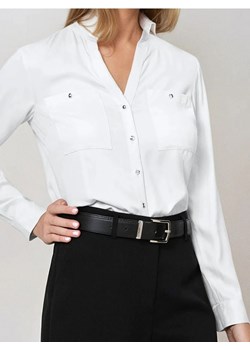 Sinsay - Koszula slim fit - kremowy ze sklepu Sinsay w kategorii Koszule damskie - zdjęcie 184915502