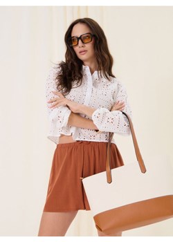 Sinsay - Torebka na ramię - kremowy - id: 6711K-02X - marki Sinsay - 184915560 Sinsay - Torebka na ramię - kremowy ze sklepu Sinsay w kategorii Torby letnie - zdjęcie 184915560