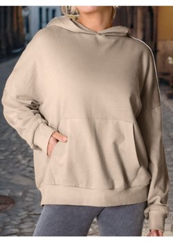 Sinsay - Bluza hoodie z kieszenią - kremowy ze sklepu Sinsay w kategorii Bluzy damskie - zdjęcie 184915571