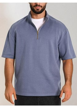 Sinsay - Bluza z krótkim rękawem - niebieski ze sklepu Sinsay w kategorii Bluzy męskie - zdjęcie 184915854