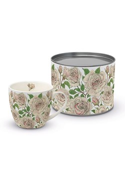 ppd Kubek jumbo &quot;Roses&quot; w kolorze jasnoróżowo-zielonym - 450 ml ze sklepu Limango Polska w kategorii Naczynia - zdjęcie 184917532