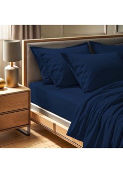 MIX&amp;MATCH Prześcieradło renforcè w kolorze granatowym na gumce ze sklepu Limango Polska w kategorii Prześcieradła - zdjęcie 184917533