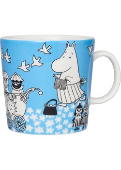 Moomin Kubek "Peace" w kolorze niebieskim - 400 ml ze sklepu Limango Polska w kategorii Dzbanki i zaparzacze - zdjęcie 184917602