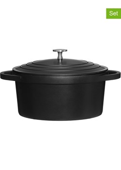 Maku 2-częściowy zestaw w kolorze czarnym - Ø 24 cm ze sklepu Limango Polska w kategorii Garnki - zdjęcie 184917810