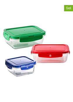 Benetton Pojemniki (3 szt.) w kolorze niebieskim, czerwonym i zielonym na żywność ze sklepu Limango Polska w kategorii Pojemniki kuchenne - zdjęcie 184917852