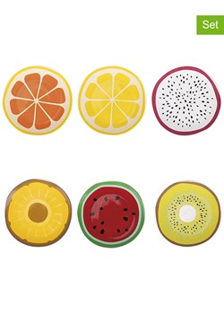Villa d´Este Talerze (6 szt.) &quot;Fruit For One&quot; ze wzorem na owoce - Ø 19,2 cm ze sklepu Limango Polska w kategorii Naczynia - zdjęcie 184917940