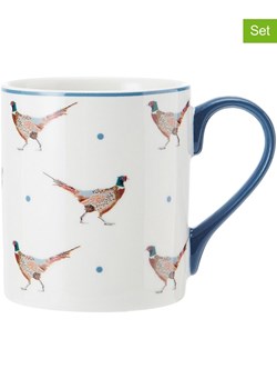 Mikasa Kubki (2 szt.) &quot;Pheasant&quot; w kolorze biało-niebieskim - 280 ml ze sklepu Limango Polska w kategorii Naczynia - zdjęcie 184918413