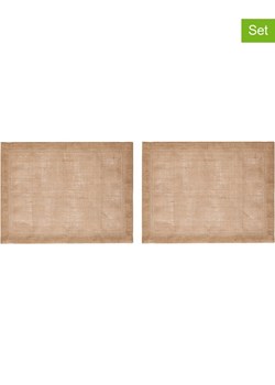 Mikasa Podkładki stołowe (2 szt.) w kolorze beżowym z juty - 45 x 35 cm ze sklepu Limango Polska w kategorii Podkładki na stół - zdjęcie 184918494