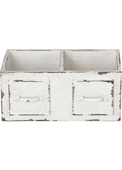 POSIWIO Skrzynia w kolorze białym - 30 x 14 x 16 cm ze sklepu Limango Polska w kategorii Pojemniki kuchenne - zdjęcie 184918722
