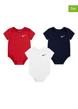 Nike Sportswear Body (3 szt.) w kolorze czerwonym, czarnym i białym ze sklepu Limango Polska w kategorii Body niemowlęce - zdjęcie 184919732
