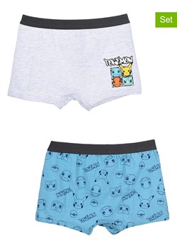 Pokémon Bokserki (2 pary) "Pokemon" w kolorze błękitno-jasnoszarym ze sklepu Limango Polska w kategorii Majtki dziecięce - zdjęcie 184919840