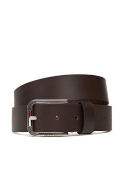 Pasek Męski Tommy Jeans Tjm Austin 3.5 AM0AM13686 Brązowy ze sklepu eobuwie.pl w kategorii Paski męskie - zdjęcie 184921491