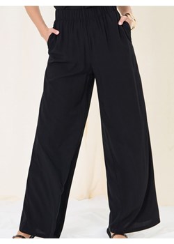Sinsay - Wiskozowe spodnie wide leg - czarny ze sklepu Sinsay w kategorii Spodnie damskie - zdjęcie 184923780