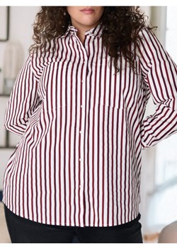 Sinsay - Bawełniana koszula w paski PLUS SIZE - wielobarwny ze sklepu Sinsay w kategorii Koszule damskie - zdjęcie 184923852