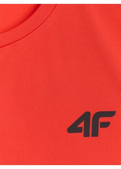 Męski tank top treningowy 4F 4FWAW25TFSLM574 - czerwony ze sklepu Sportstylestory.com w kategorii T-shirty męskie - zdjęcie 184924714