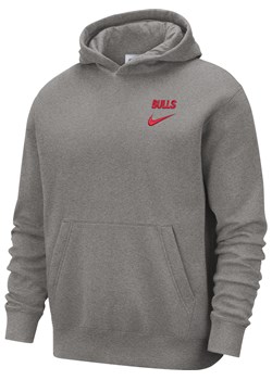 Męska bluza z kapturem NBA Nike Chicago Bulls Club Courtside - Szary ze sklepu Nike poland w kategorii Bluzy męskie - zdjęcie 184925211